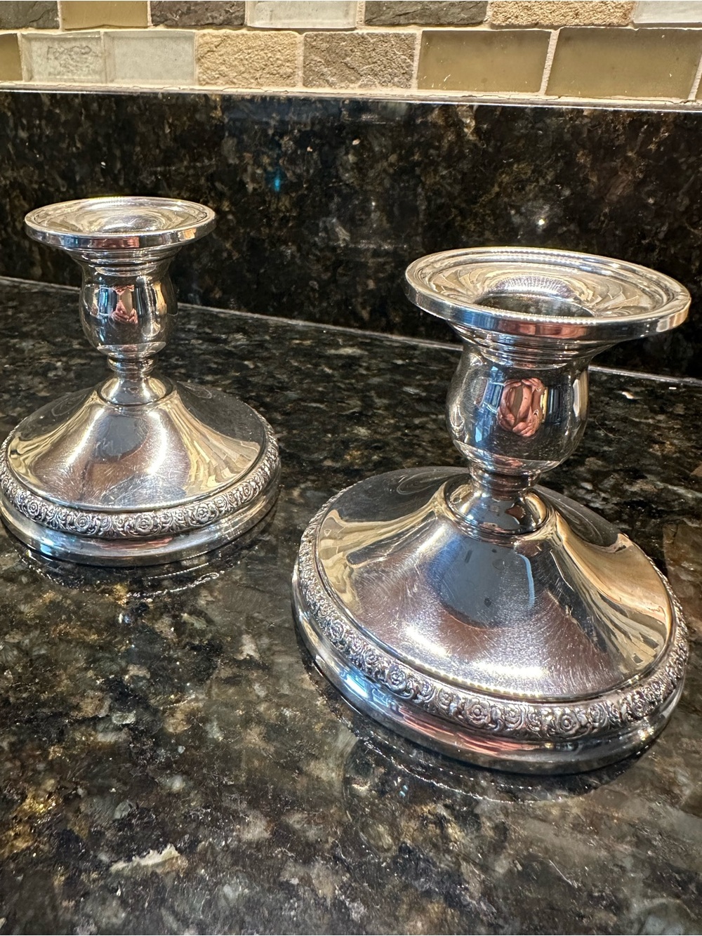 International Sterling “Prelude weighted candlesticks